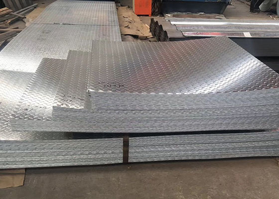 Tear Drop Floor Plate Hot Dipped Galvanized Steel Plate Mild Iron Checker Plate
